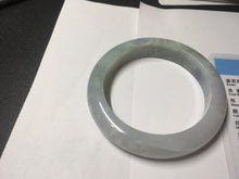 Load image into Gallery viewer, 57.5mm certified type A 100% Natural icy watery light green/purple/white Jadeite jade bangle BH138-1314
