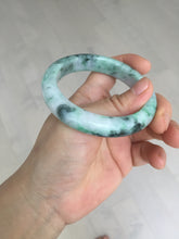 Load image into Gallery viewer, 54.5mm certified Type A 100% Natural sunny green white purple Jadeite Jade bangle BQ45-4132
