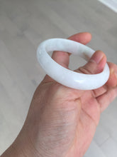 Load image into Gallery viewer, 52mm certified Type A 100% Natural sunny green/white/red oval Jadeite Jade bangle E92-0263
