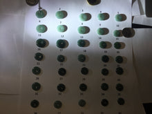 Load image into Gallery viewer, 13-17.5mm Type A 100% Natural blue light green dark green gray Guatemala Jadeite Jade Safety Guardian Button donuts Pendant group PH109
