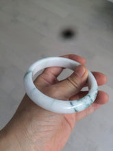 Load image into Gallery viewer, 59.4mm Certified 100% natural type A fresh green white jadeite jade bangle F121-9545
