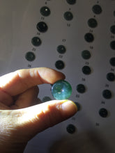Load image into Gallery viewer, 13-17.5mm Type A 100% Natural blue light green dark green gray Guatemala Jadeite Jade Safety Guardian Button donuts Pendant group PH109
