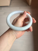 Load image into Gallery viewer, 74.5mm certified Type A 100% Natural light green white round cut plus size Jadeite Jade bangle BP171-(1257)
