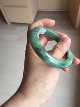 Load image into Gallery viewer, 56.5mm Certified Type A 100% Natural Woodland Green Jadeite Bangle BH234-0253
