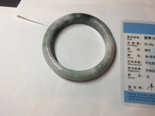 Load image into Gallery viewer, 55.5mm Certified 100% natural Type A dark green/purple Emerald Vale jadeite jade bangle PB94-8988
