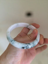 Load image into Gallery viewer, 59.4mm Certified 100% natural type A fresh green white jadeite jade bangle F121-9545
