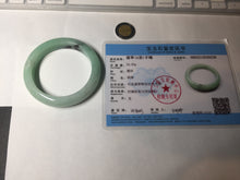 Load image into Gallery viewer, 54mm Certified Type A 100% Natural apple green dark green Jadeite Jade bangle BM23-0236
