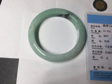 Load image into Gallery viewer, 54mm Certified Type A 100% Natural apple green dark green Jadeite Jade bangle BM23-0236
