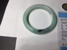 Load image into Gallery viewer, 54mm Certified Type A 100% Natural apple green dark green Jadeite Jade bangle BM23-0236
