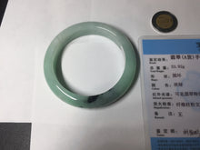 Load image into Gallery viewer, 54mm Certified Type A 100% Natural apple green dark green Jadeite Jade bangle BM23-0236
