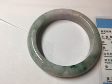 Load image into Gallery viewer, 58mm Certified 100% natural Type A green/purple jadeite jade bangle PB95-8990
