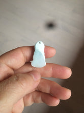 Load image into Gallery viewer, 100% Natural light green white jadeite Jade baby buddha (宝宝佛) pendant AX27
