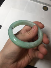 Load image into Gallery viewer, 54mm Certified Type A 100% Natural apple green dark green Jadeite Jade bangle BM23-0236
