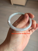 Load image into Gallery viewer, 44-52 mm Type A 100% Natural light green/yellow/gray oval Jadeite Jade bangle group  for kids/small adult hand GL27 Add-on item.
