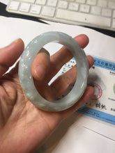 Load image into Gallery viewer, 55.3mm Certified Type A 100% Natural light green with carved Ancient Coin, Auspicious Cloud, and Lingzhi Jadeite Jade bangle PD148-6258
