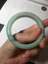 Load image into Gallery viewer, 54mm Certified Type A 100% Natural apple green dark green Jadeite Jade bangle BM23-0236
