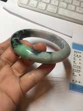 Load image into Gallery viewer, 58mm Certified 100% natural Type A green/purple jadeite jade bangle PB96-8986
