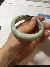 Load image into Gallery viewer, 56mm certified 100% natural type A light green/dark green/white jadeite jade bangle PH40-0490
