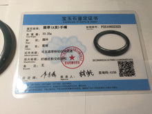 Load image into Gallery viewer, 58.8mm Certified Type A 100% Natural dark green/blue/gray/black Guatemala Jadeite bangle PD217-2323
