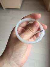 Load image into Gallery viewer, 48.6mm certified 100% natural type A light green purple white thin square style jadeite bangle PH229-0992
