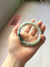 Load image into Gallery viewer, 56mm certified 100% natural type A light green/dark green/white jadeite jade bangle PH40-0490
