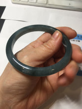 Load image into Gallery viewer, 58.8mm Certified Type A 100% Natural dark green/blue/gray/black Guatemala Jadeite bangle PD217-2323
