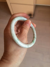 Load image into Gallery viewer, 57mm Certified Type A 100% Natural sunny green round cut Jadeite Jade bangle AK77-3296
