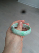 Load image into Gallery viewer, 50.5mm Certified Type A 100% Natural sunny apple green/brown oval Jadeite Jade bangle AZ134-1459

