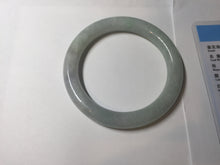 Load image into Gallery viewer, 55.5mm certified Type A 100% Natural light green/purple round cut Jadeite Jade bangle BK77-3787
