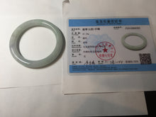 Load image into Gallery viewer, 55.5mm certified Type A 100% Natural light green/purple round cut Jadeite Jade bangle BK77-3787

