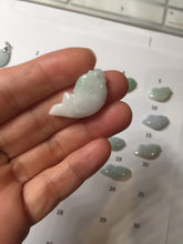 Load image into Gallery viewer, 100% Natural type A clear/green/ purple/white jadeite jade 3D fish Pendant PH111 Add on item
