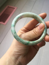 Load image into Gallery viewer, 58.8mm Certified Type A 100% Natural sunny green/white/beige Jadeite bangle PH41-0494
