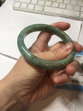 Load image into Gallery viewer, 62mm Certified Type A 100% Natural dark green red Jadeite bangle PD152-6271
