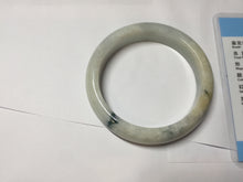 Load image into Gallery viewer, 58mm certified 100% natural Type A light green white jadeite bangle PD153-6312
