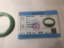 Load image into Gallery viewer, 56.5mm Certified Type A 100% Natural sunny green yellow Jadeite bangle J148-8114
