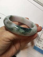 Load image into Gallery viewer, 58mm Certified 100% natural Type A green/purple chubby jadeite jade bangle PB98-8975
