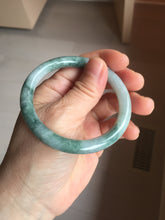 Load image into Gallery viewer, 54.6mm Certified Type A 100% Natural green purple round cut jadeite Jade bangle PJ39-0280
