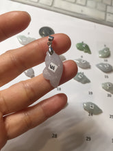 Load image into Gallery viewer, 100% Natural type A clear/green/ purple/white jadeite jade 3D fish Pendant PH111 Add on item
