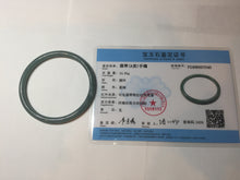 Load image into Gallery viewer, 57.5mm Certified Type A 100% Natural icy watery deep sea dark green/blue/gray/black Guatemala slim round cut Jadeite bangle PC65-7040
