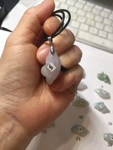 Load image into Gallery viewer, 100% Natural type A clear/green/ purple/white jadeite jade 3D fish Pendant PH111 Add on item
