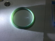 Load image into Gallery viewer, 53.5mm Certified Type A 100% Natural dark green/blue/yellow Guatemala slim Jadeite bangle PF13-5872
