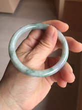 Load image into Gallery viewer, 54.8mm Certified Type A 100% Natural green purple round cut jadeite Jade bangle PJ38-0282
