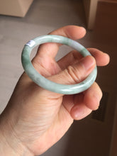 Load image into Gallery viewer, 54.8mm Certified Type A 100% Natural green purple round cut jadeite Jade bangle PJ38-0282
