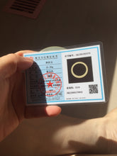 Load image into Gallery viewer, 51.3mm Certified 100% Natural icy watery yellow crystal sugar (黄冰糖) nephrite jade bangle HN139-3370
