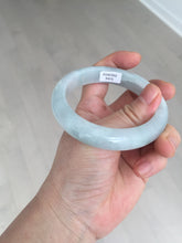 Load image into Gallery viewer, 55.2mm Certified Type A 100% Natural light green Jadeite Jade bangle E91-9415
