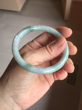 Load image into Gallery viewer, 54.8mm Certified Type A 100% Natural green purple round cut jadeite Jade bangle PJ38-0282

