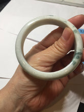 Load image into Gallery viewer, 55.5mm certified 100% natural Type A green white jadeite bangle PD154-6315
