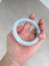 Load image into Gallery viewer, 55.2mm Certified Type A 100% Natural light green Jadeite Jade bangle E91-9415

