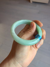 Load image into Gallery viewer, 54mm Certified Type A 100% Natural apple green dark green Jadeite Jade bangle BM23-0236
