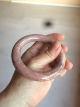 Load image into Gallery viewer, 54.3mm 100% natural plateau earth red/brown chubby round cut rose stone (Rhodonite) bangle XY81
